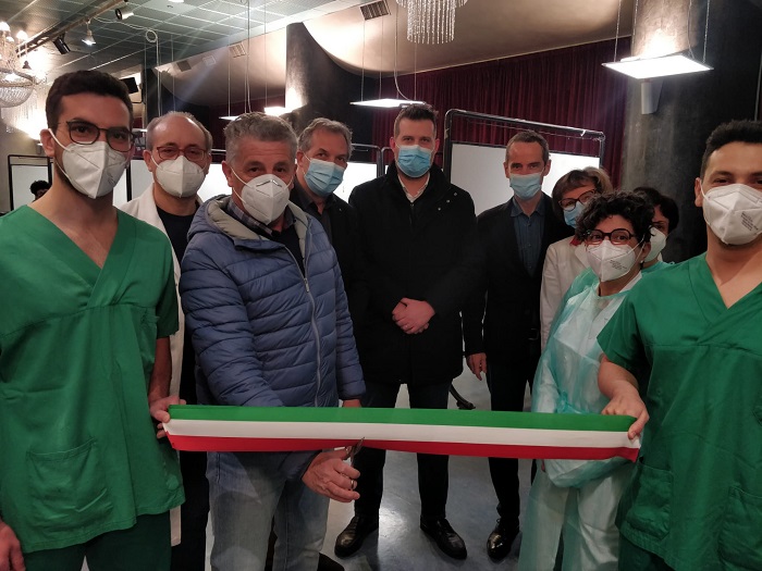 Inaugurato nuovo punto vaccinale a Borgosesia
