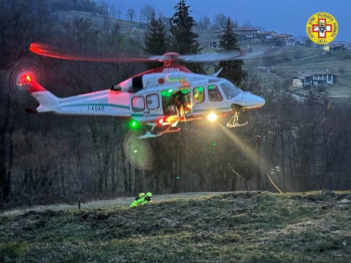 Sciatore svedese ringrazia l'ospedale di Borgosesia