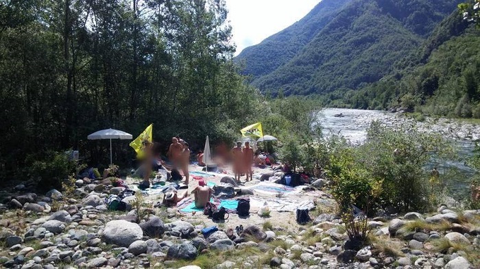 Nuova spiaggia per naturisti in Valsesia