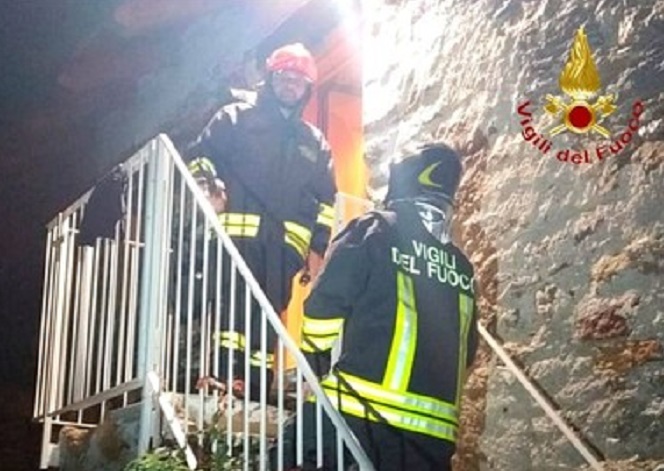 Principio d'incendio all'alpe Campo sopra Fobello
