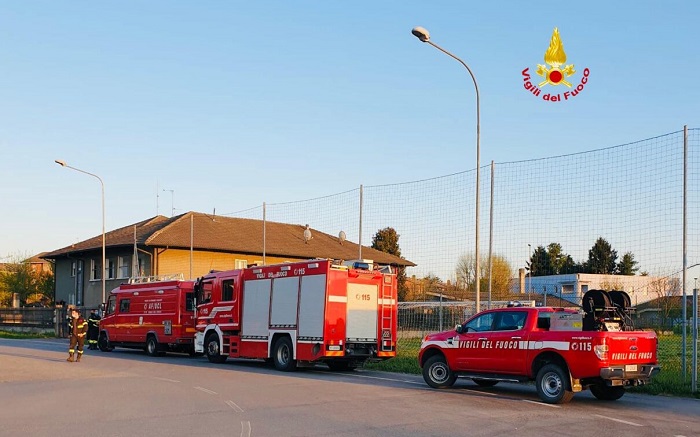 Incendio nella zona di Cascina Boarone: situazione sotto controllo