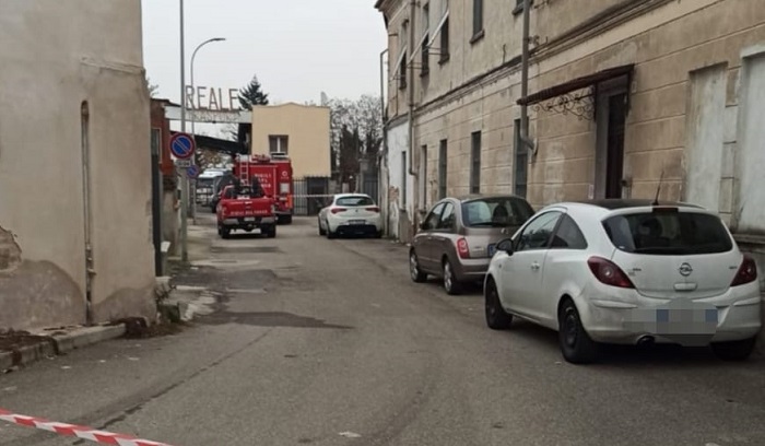 Allarme per una fuga di gas a Vercelli