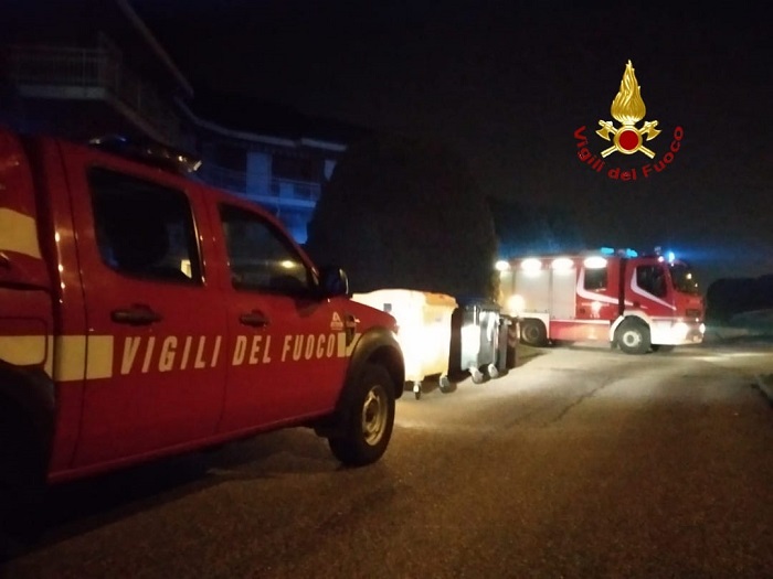 Allarme per una fuga di gas in piena notte