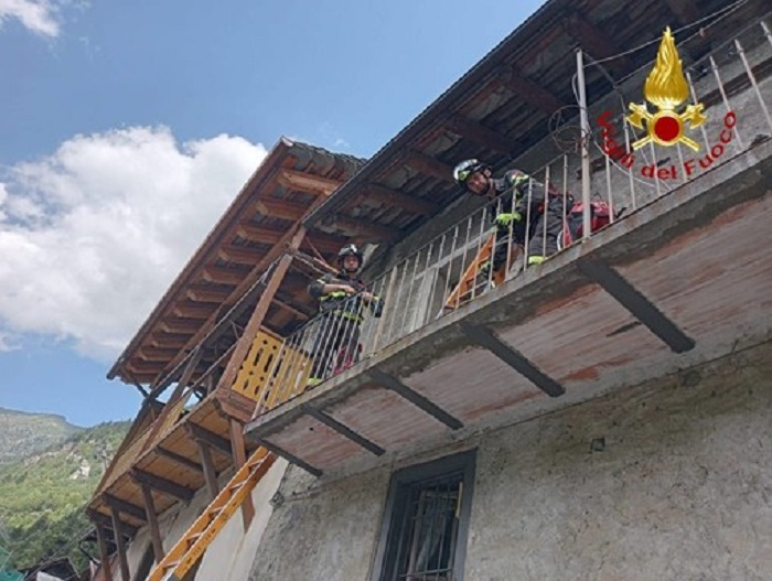 Persona soccorsa in casa per un malore
