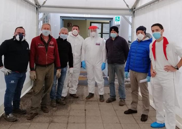 Ospedale di Borgosesia riorganizzato per il Covid-19