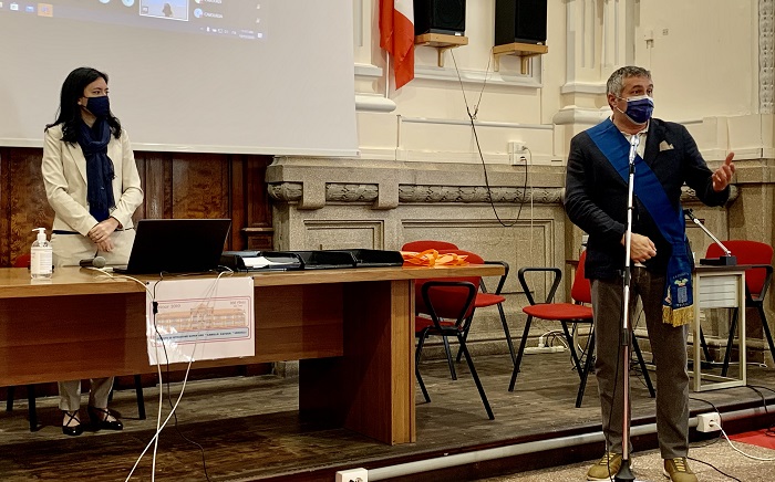 La ministra Azzolina in visita a Vercelli di sorpresa