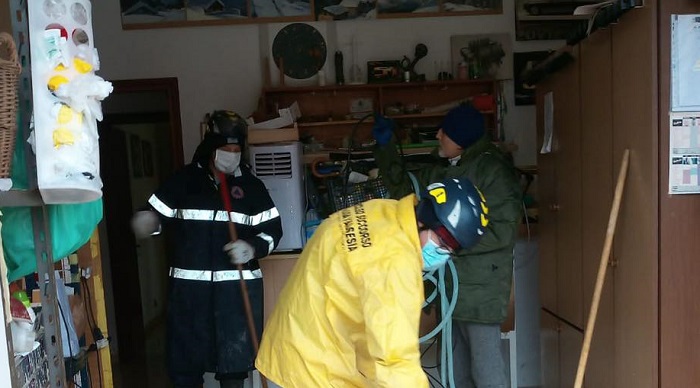 Protezione civile bassa Valsesia in azione nel Modenese