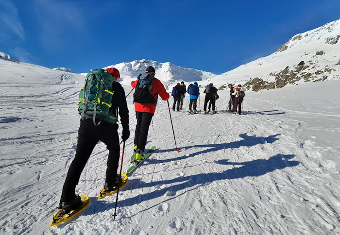 La bellissima gita sulla neve allo Staldhorn con Gianpaolo Fabbri. Foto