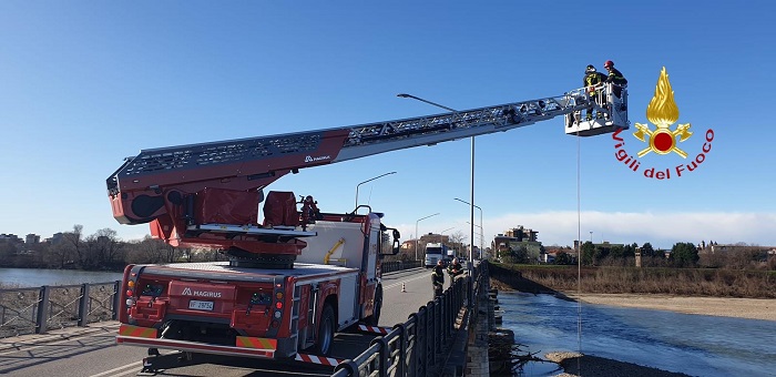 Emergenza sul Sesia, ma è una esercitazione dei vigili del fuoco