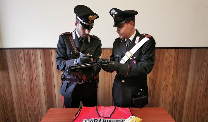 Munizioni sequestrate dai carabinieri di Casanova Elvo