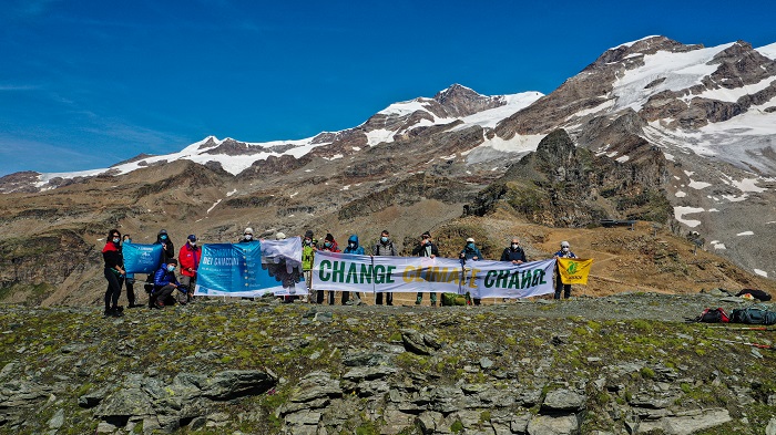 Carovana dei ghiacciai: il ghiaccio si ritira sul monte Rosa