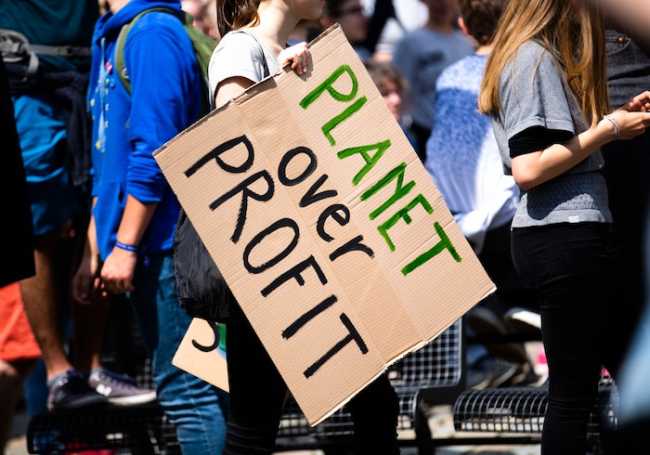 Protesta attivisto clima