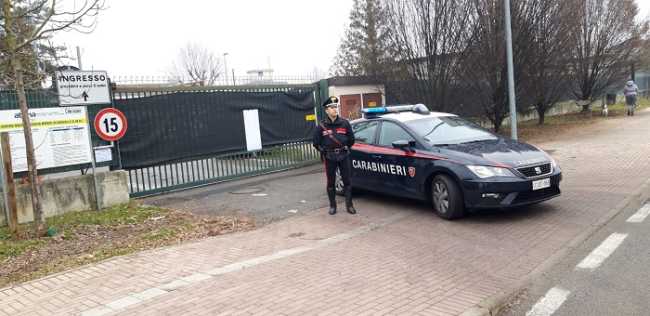 carabinieri vercelli discarica
