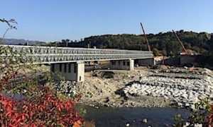romagnano ponte provvisorio foto