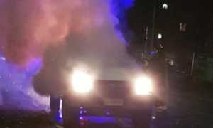 vigili del fuoco incendio autovettura