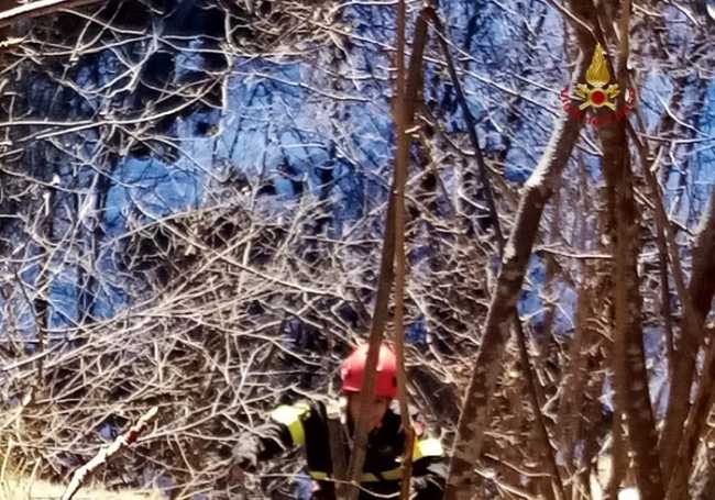 vigili del fuoco rimella salvataggio capra