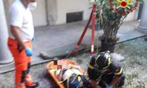vigili del fuoco soccorso persona