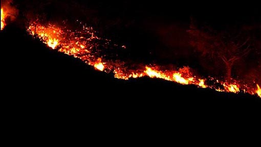 incendio notte