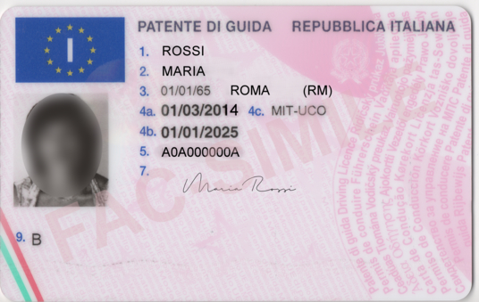 IT licence front